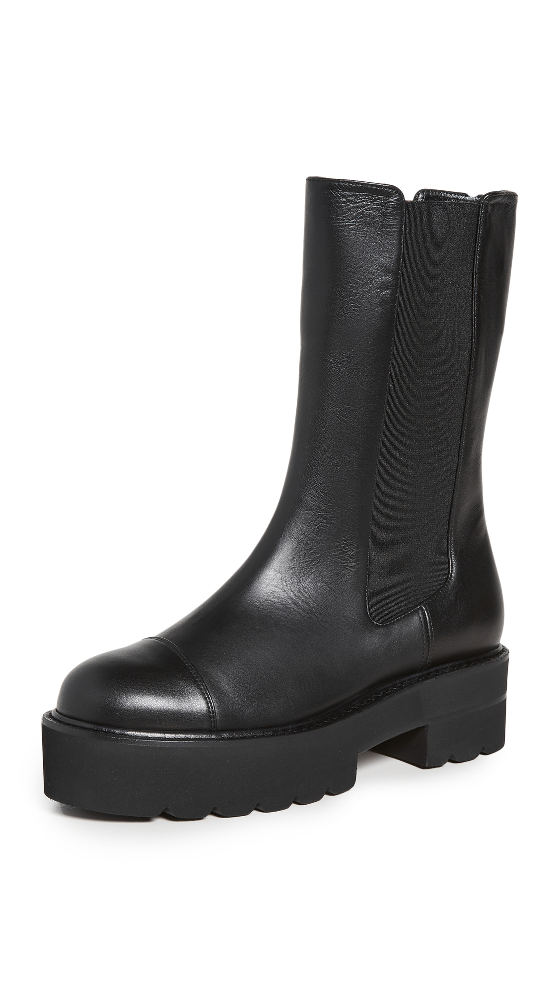Stuart Weitzman Women's Presley Ultralift Booties - Comfortable Chunky Heel Ankle Boots for Fall & Winter | Perfect for Office, Date Night & Casual Outfits