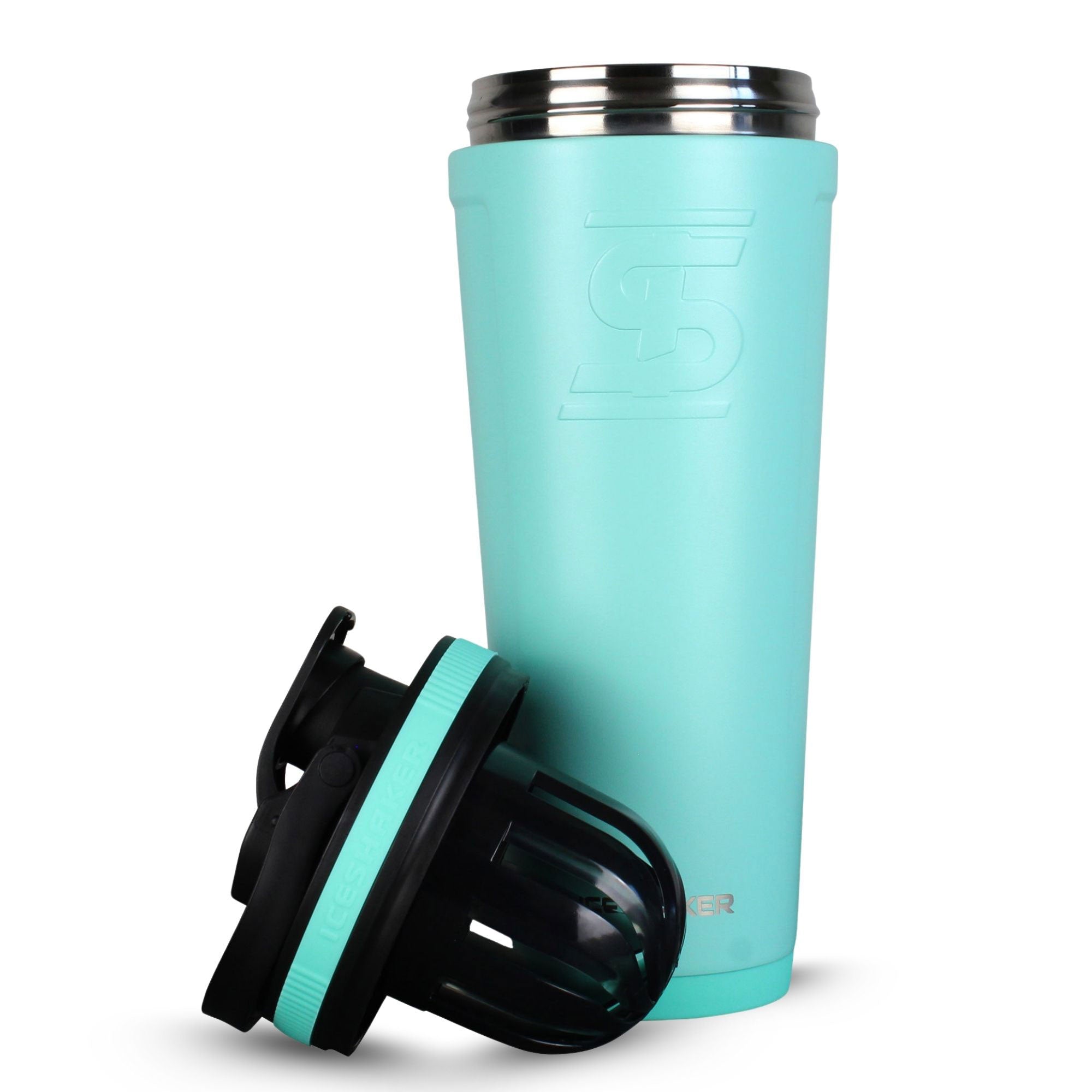 36oz Insulated Stainless Steel Ice Shaker Bottle for Gym & Workouts - Mint Green - Leakproof Protein Shaker with Mixing Ball - Perfect for Bodybuilding, Protein Drinks & Post-Workout Recovery