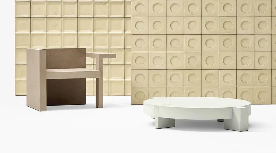 Ducale Lounge Chair by CIMENTO® - Modern Accent Chair for Living Room, Bedroom & Office - Comfortable Upholstered Armchair with Wooden Legs