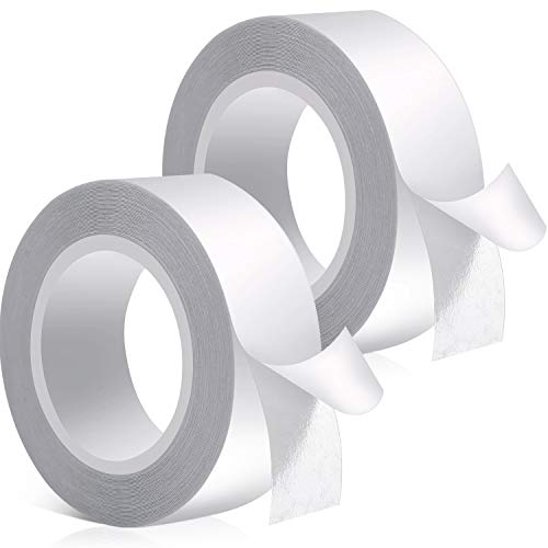 Outus 16 Feet Double Sided Fashion Body Tape - Invisible Clothing Tape for Dresses, Wedding, Prom & Lingerie - 2 Rolls Clear Fabric Adhesive - Perfect for Wardrobe Fixes & Special Occasions
