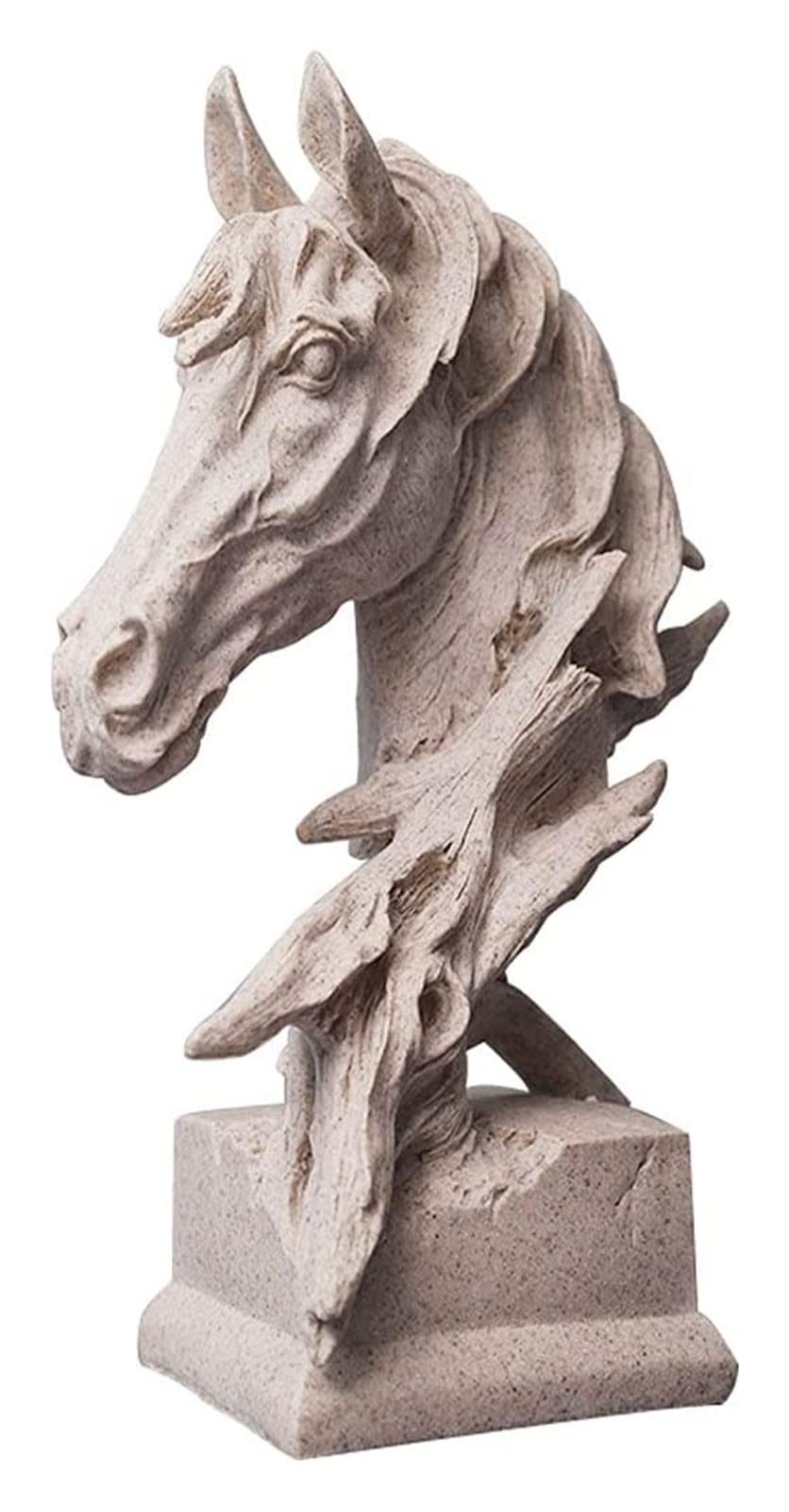 HAODAMAI Eagle Beak Mini Horse Head Statue - Handcrafted Animal Sculpture Figurine for Home Office Desk Decor, Tabletop Art Ornament, Unique Gift for Collectors | Perfect for Living Room, Study, Wedding Centerpiece & Party Decorations