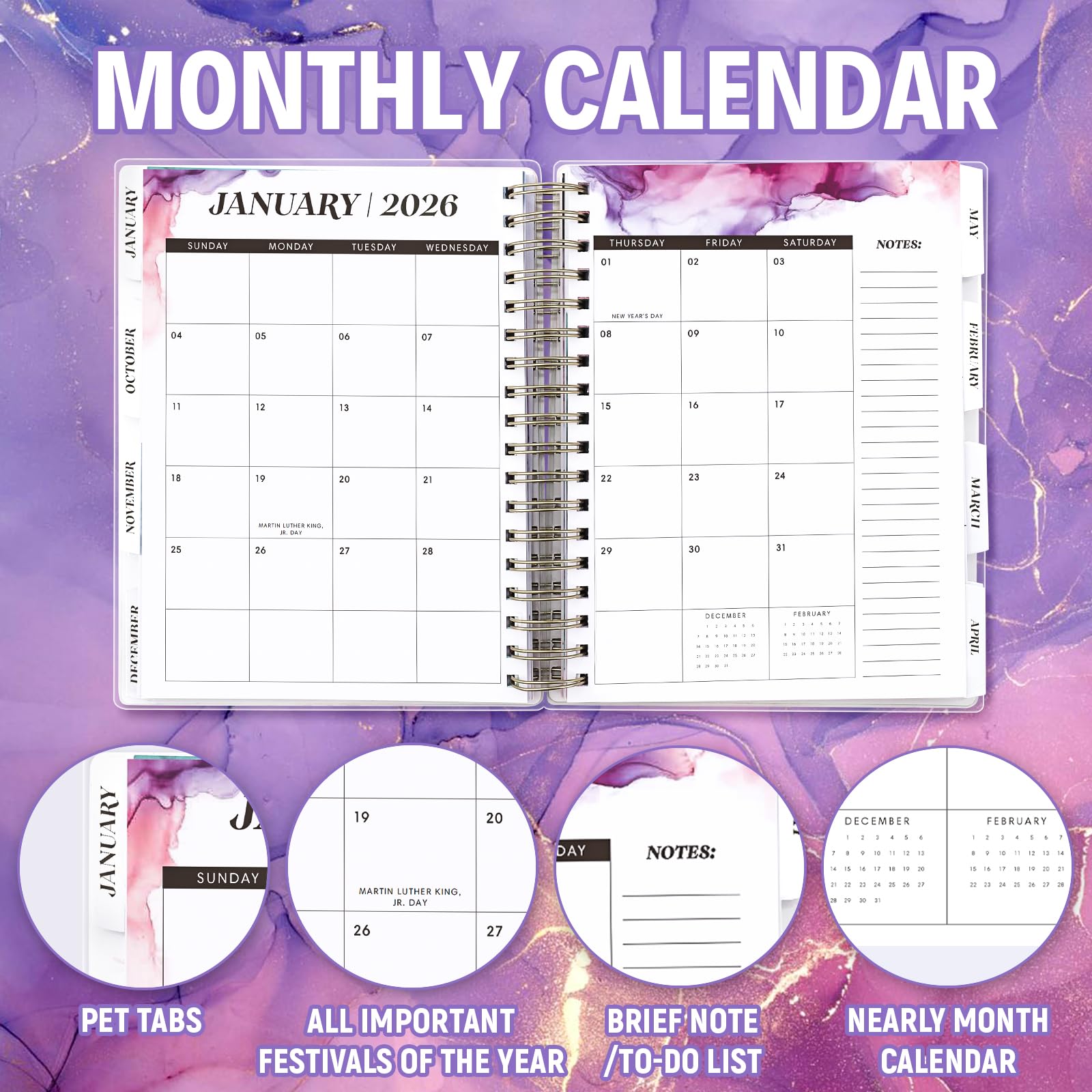 2025-2026 Academic Planner - 18 Month Large 7.9