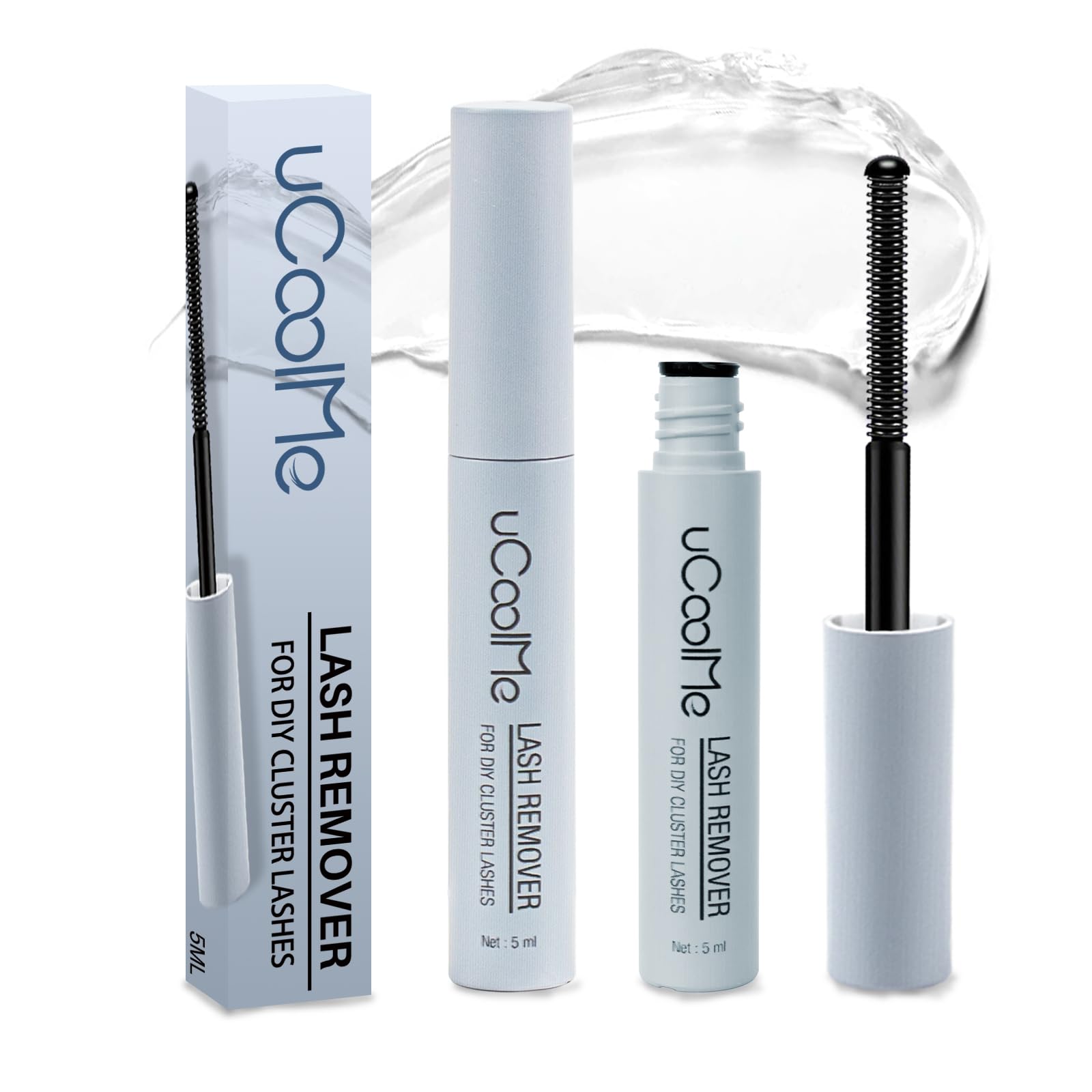 **5ML Gentle Eye Makeup Remover Liquid - Lash Extension & Cluster Remover, Sensitive Eyes Safe Lash Glue Remover - Perfect for Professional Salons & Home Use**