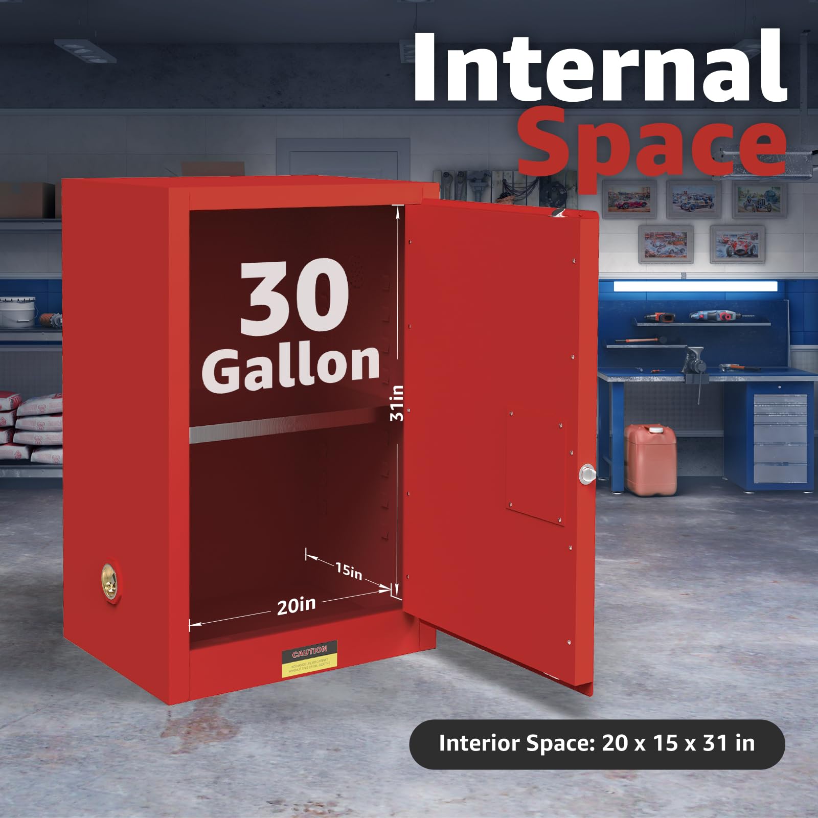 30 Gallon Flammable Storage Cabinet - 35