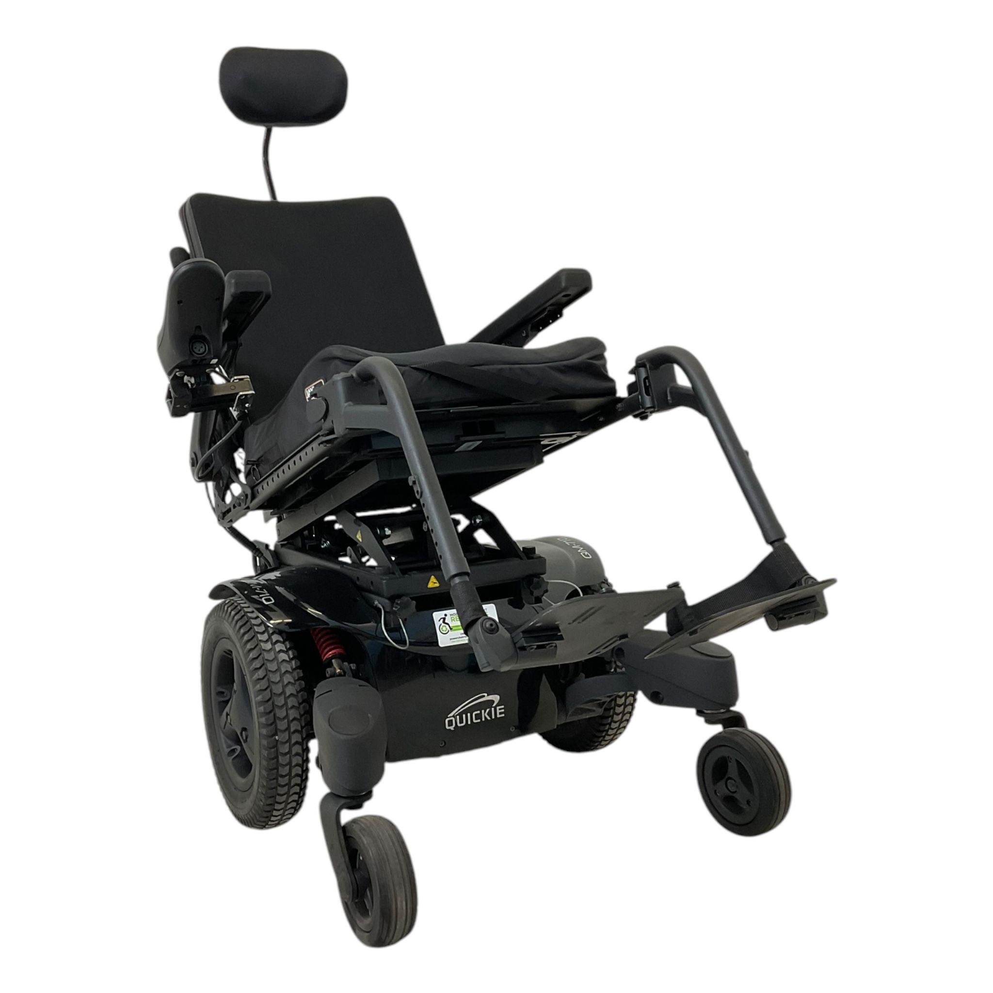 Sunrise Medical Quickie QM 710 Power Wheelchair with Tilt Function | 17x17 Inch Seat | Swing Away Leg Rests | Ideal for Home Use, Mobility Assistance & Outdoor Activities