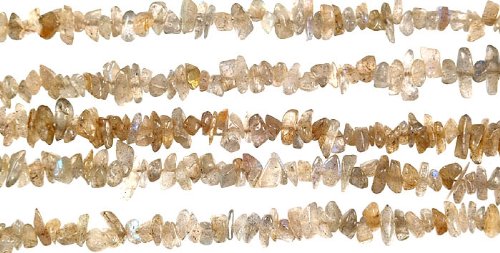 Natural Rutilated Quartz Chips for Jewelry Making, Healing Crystals, and Meditation - DIY Craft Supplies & Spiritual Gifts