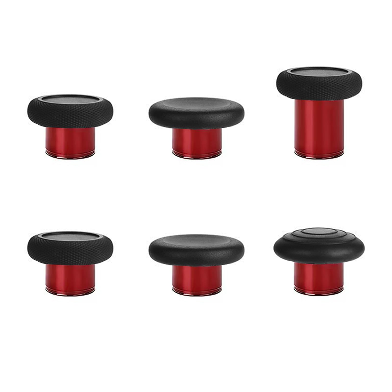 Premium Metal Thumbsticks & Buttons for Xbox Elite Series 2 Core Controller - Durable Replacement Joystick Caps with Enhanced Grip (Red) - Perfect for Competitive Gaming & Long Play Sessions