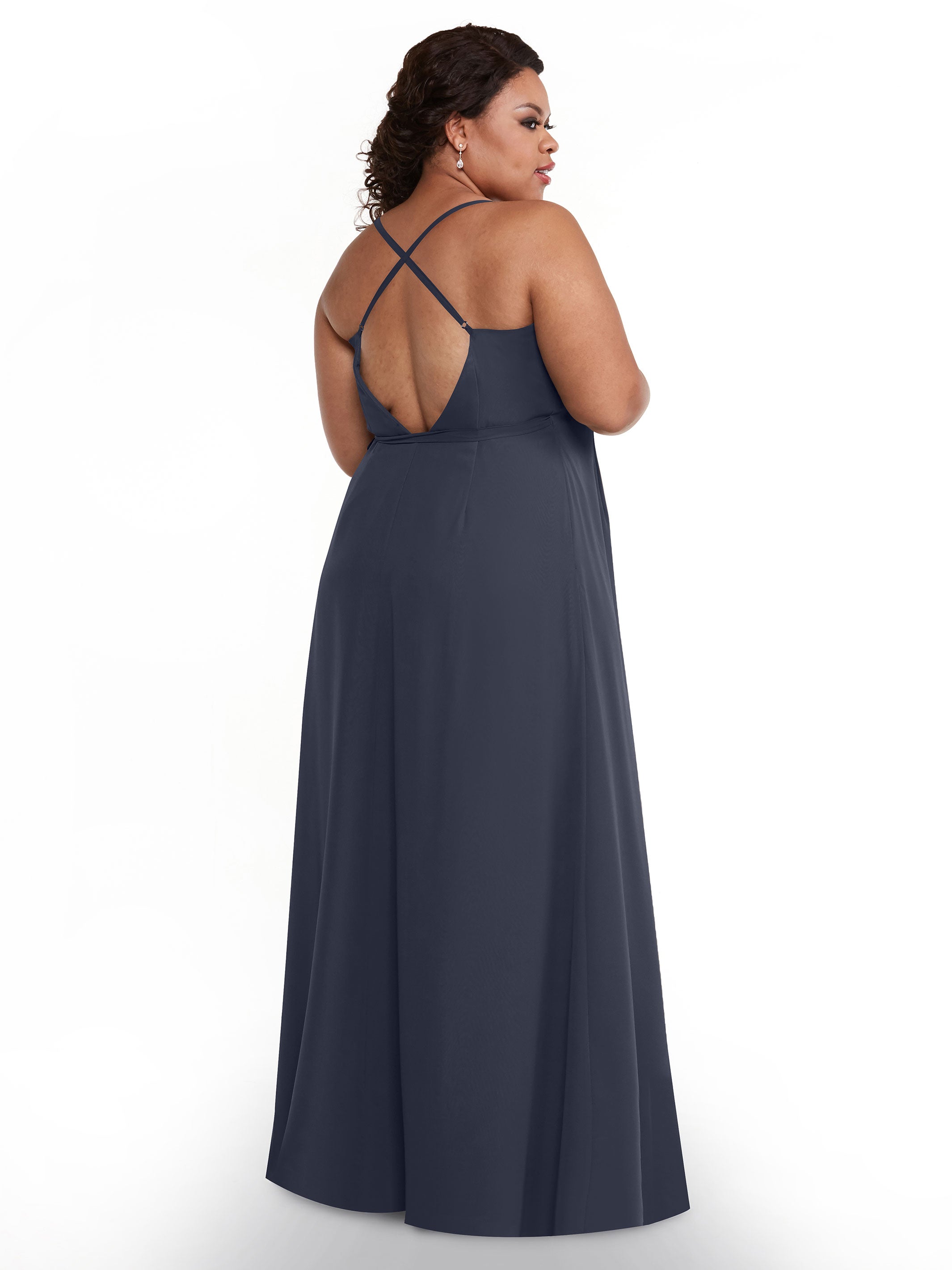 Elegant 80171 Sheath Chiffon Bridesmaid Dress with Adjustable Self-Tie Waist Sash - Perfect for Weddings, Formal Events & Special Occasions