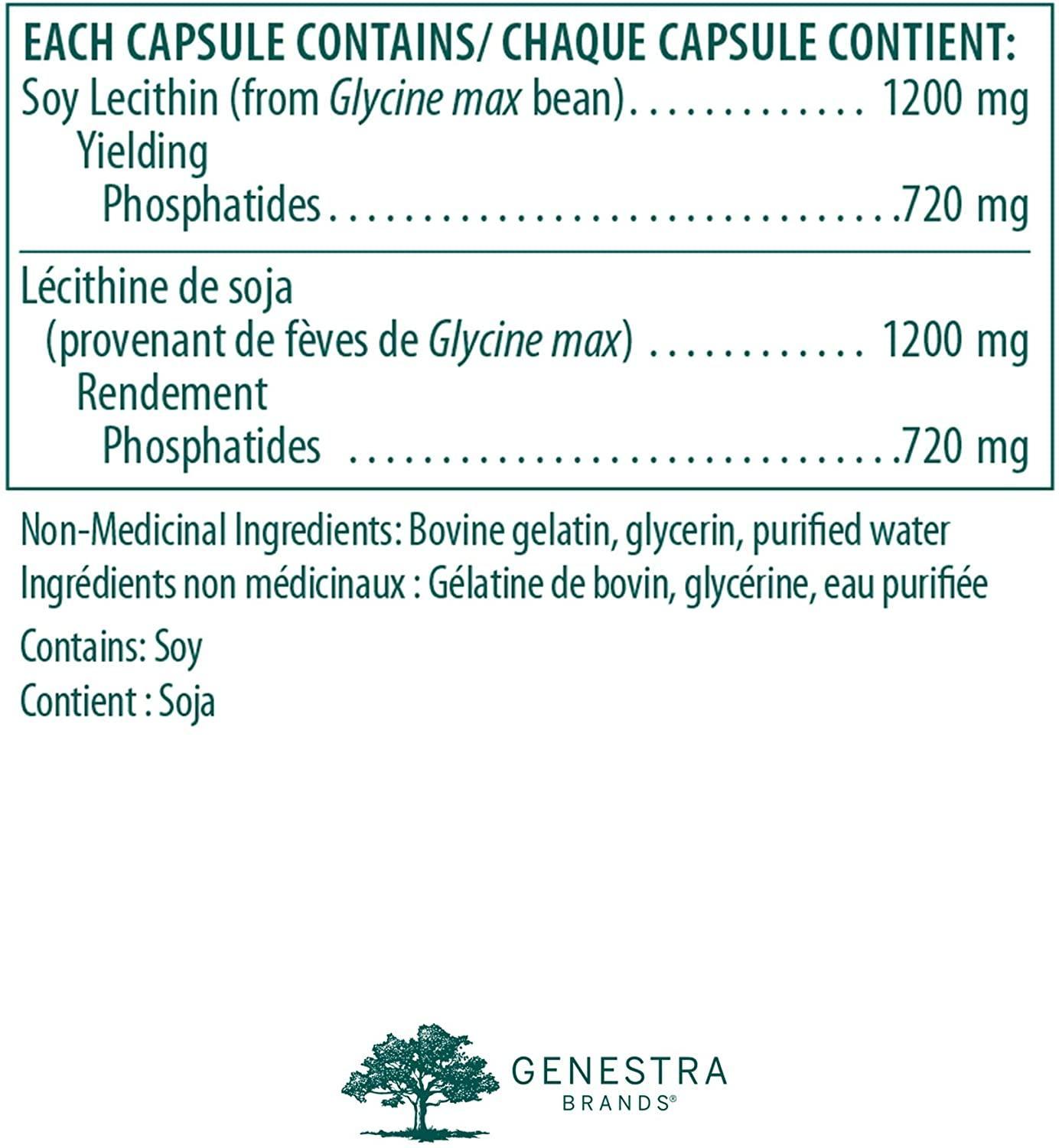 Genestra Phos Choline 90 Softgel Capsules - Premium Brain & Liver Support Supplement for Enhanced Cognitive Function & Liver Health - Ideal for Students, Professionals & Seniors