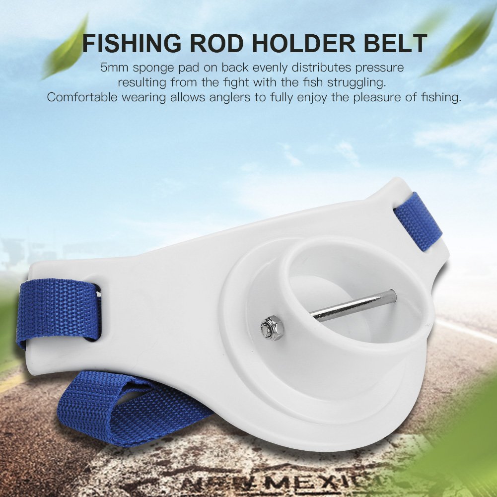 **Adjustable Fishing Rod Holder Belt with Gimbal Pad - Professional Waist Belt for Offshore, Boat & Tackle Fishing - Comfortable & Secure Rod Pole Holder for Anglers** *(Perfect for Deep Sea Fishing, Surf Casting & Competitive Angling)*