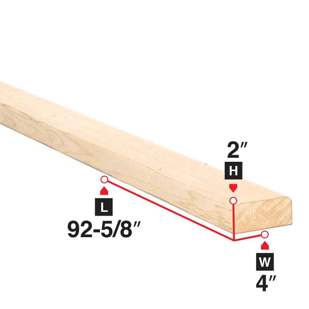Premium 2x4 Spruce Lumber (2 in. x 4 in. x 92 5/8 in.) - Kiln-Dried, Construction Grade Wood for Framing, DIY Projects & Home Improvement