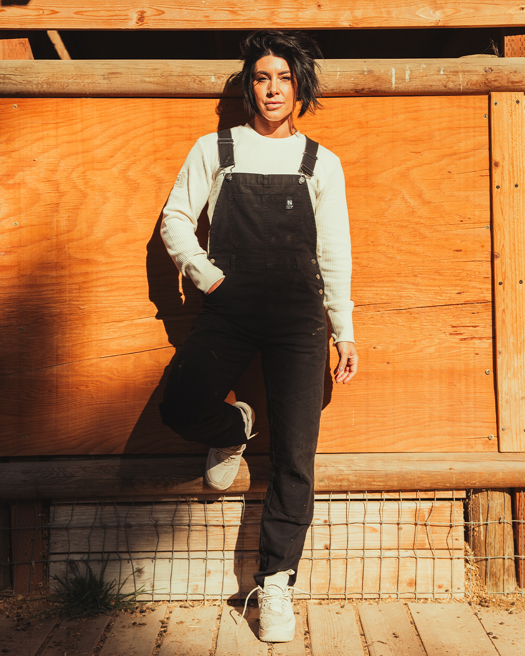 Women's Black Forever Overalls - Stylish & Comfortable Denim Jumpsuit for Casual Wear, Work & Outdoor Activities