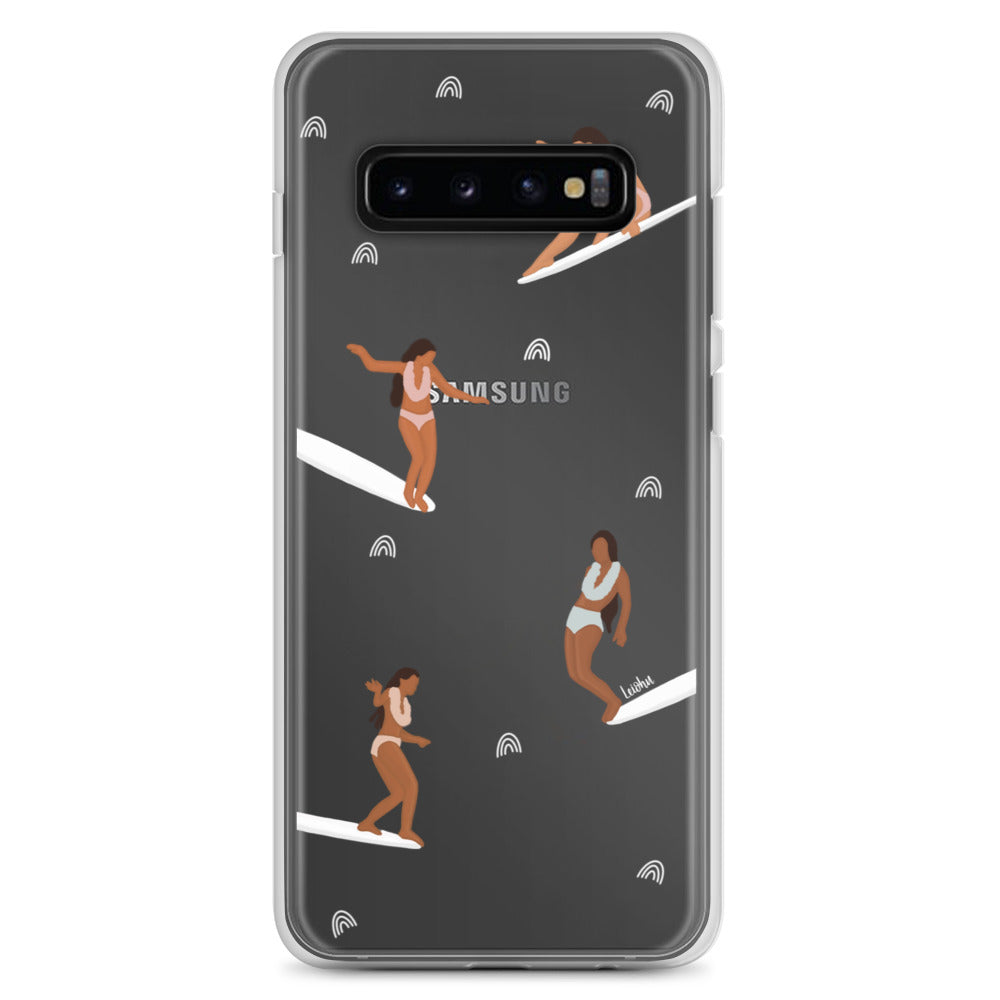 He'e Nalu Clear Protective Case for Samsung Galaxy - Slim Scratch-Resistant Cover for Everyday Use, Travel & Outdoor Activities