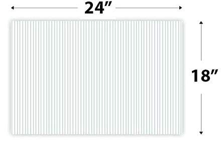 50-Pack White Blank Corrugated Plastic Signs 18x24 Inch - Short Flute, Same Day Shipping - Perfect for Yard Sales, Events & Business Advertising