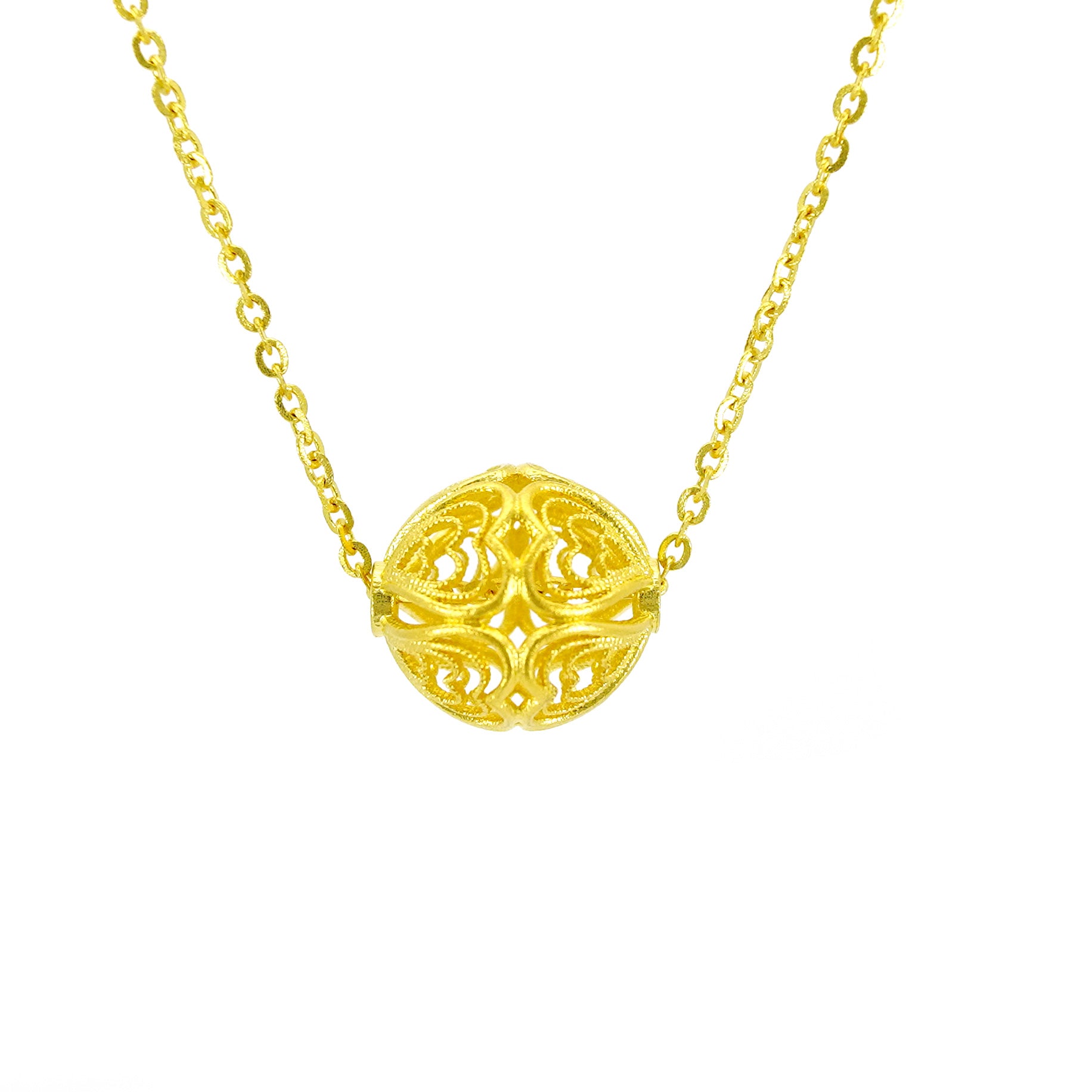 24K Gold Necklace for Women - Elegant Solid Gold Pendant Necklace Jewelry Gift for Her - Perfect for Anniversary, Birthday, Valentine's Day & Special Occasions