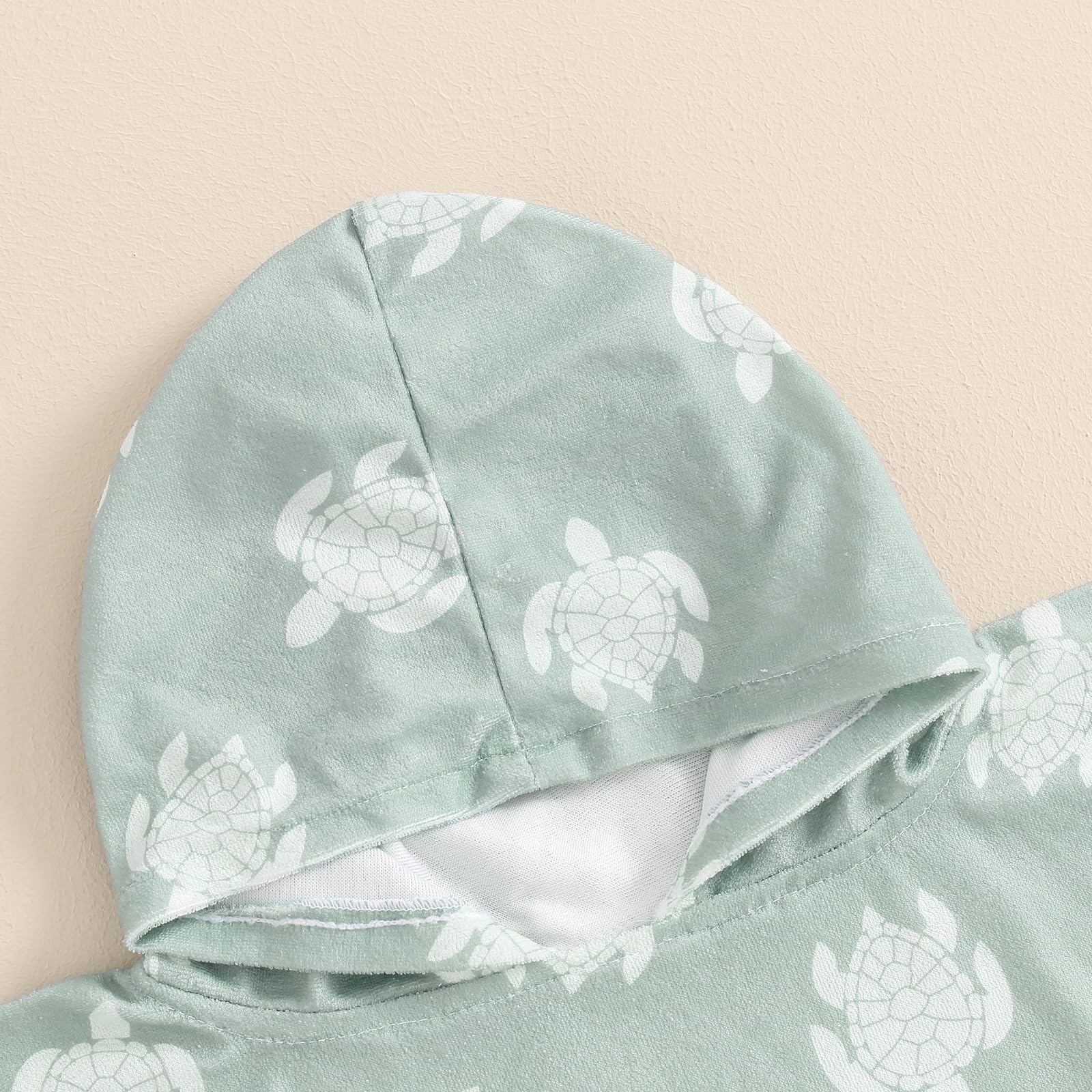 Baby Hooded Beach Towel - Swim Cover Up & Bath Towel for Girls & Boys 6-12 Months | Soft Swim Poncho & Swimsuit Cover Up | Summer Beachwear & Pool Essentials (Green)