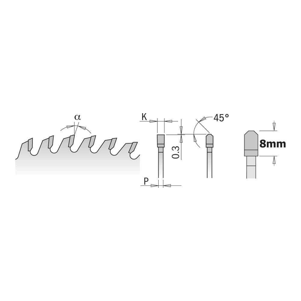 CMT Orange Chrome Blade 300x72x3.2x30mm - High-Quality Saw Blade for Woodworking & Metal Cutting | Perfect for Table Saws, Miter Saws & Circular Saws