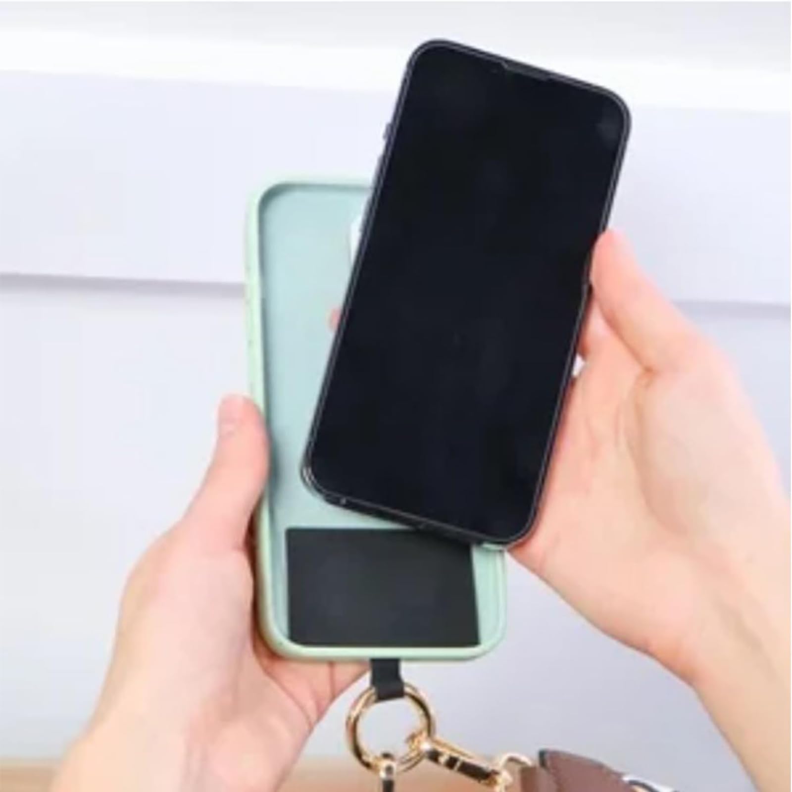 Phone Strap with Zippered Pouch - Hands-Free Crossbody Phone Lanyard with Wallet & Secure Clip for iPhone, Samsung, Android | Perfect for Travel, Shopping, Concerts & Outdoor Activities