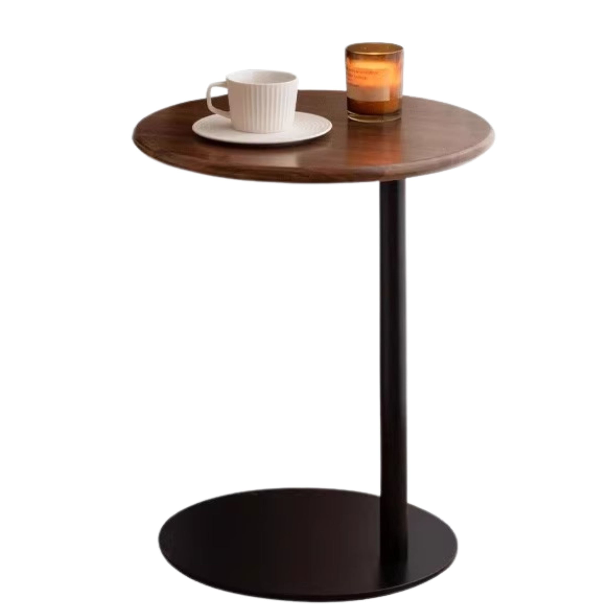 Premium Black Walnut Solid Wood Side Table - Handcrafted Nightstand with Natural Wood Grain - Perfect for Bedroom, Living Room & Office Decor