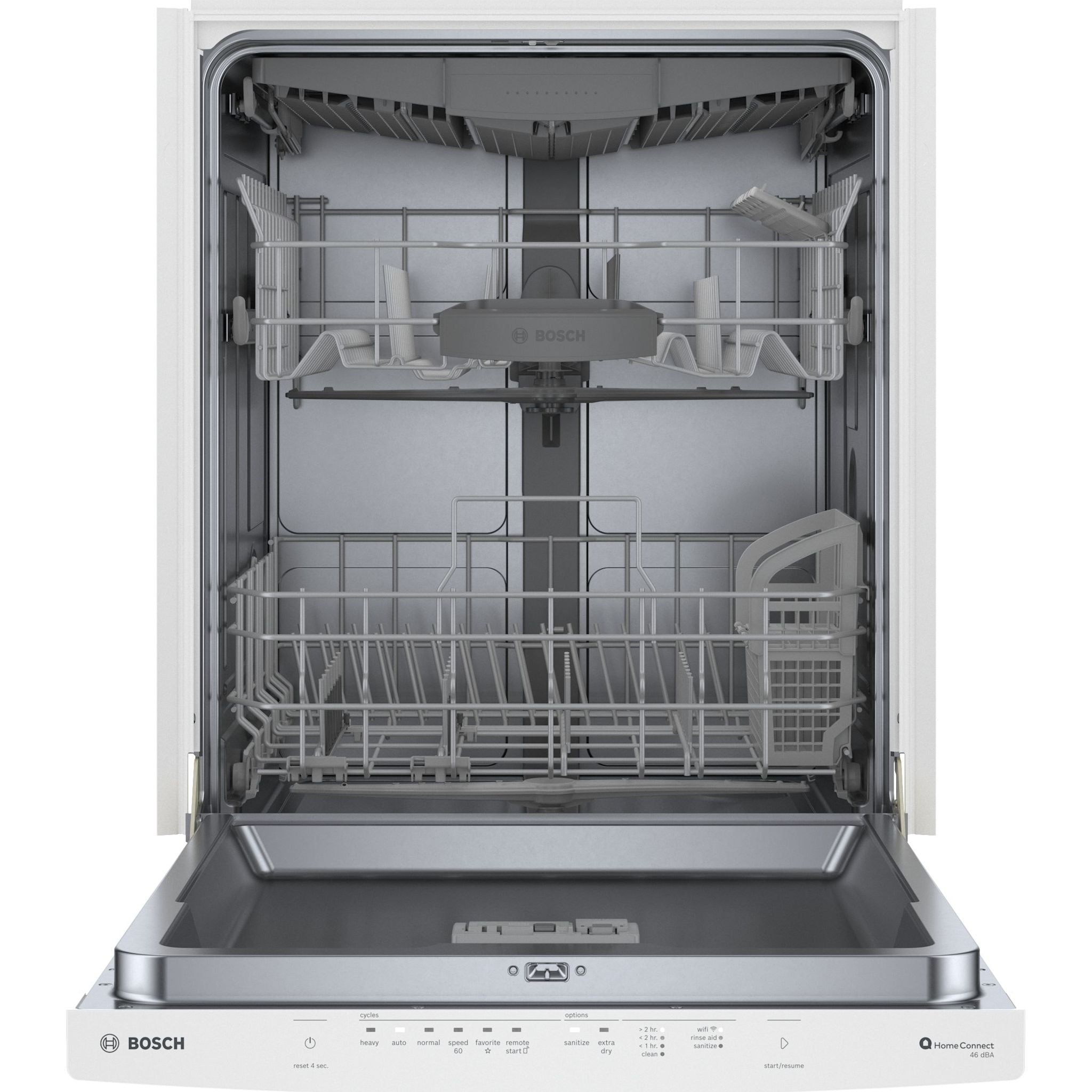 Bosch 300 Series Dishwasher (SHS53CM2N) - Energy Star Certified, Ultra Quiet 44 dB, 16 Place Settings, Stainless Steel Interior - Perfect for Large Families & Open Concept Kitchens