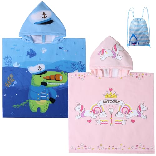 2pcs Pink Unicorn & Crocodile(with Bag and 2 Finger Puppets)