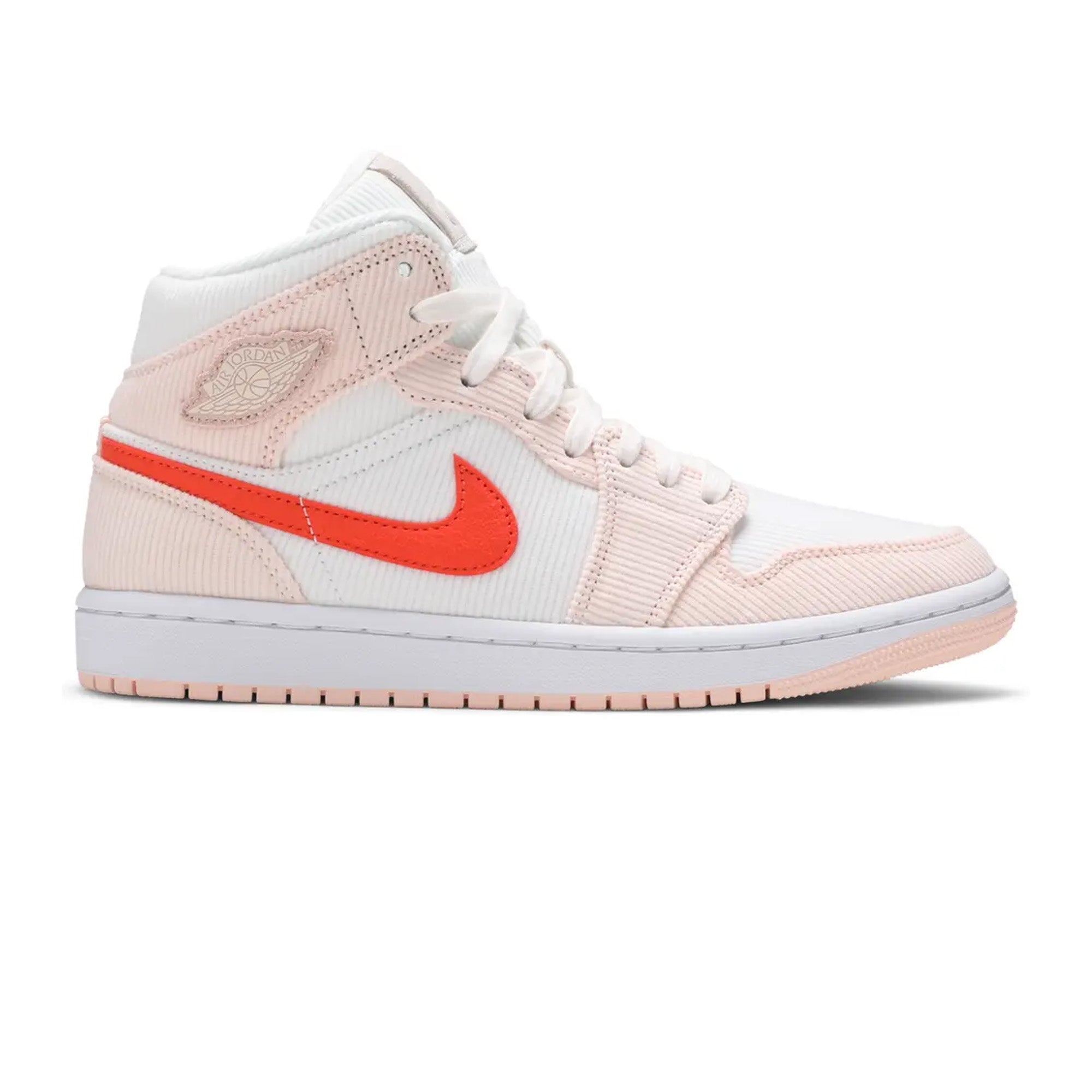 Air Jordan 1 Mid 'Corduroy Suede' Women's Sneakers - Comfortable Retro Basketball Shoes for Casual Wear & Street Fashion