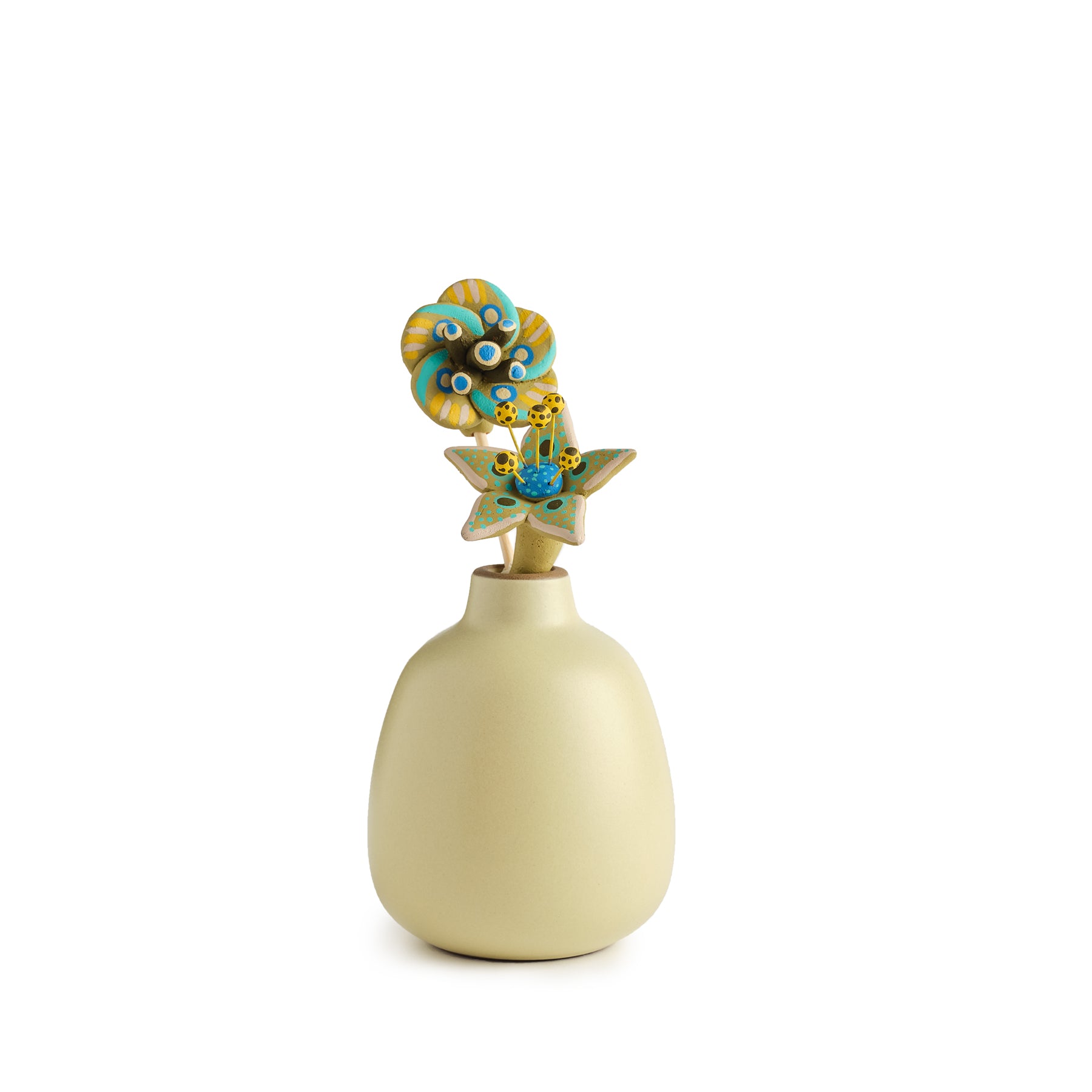 Handmade Ceramic Lemon Rind Flower Pot - Perfect for Home Decor, Kitchen Herb Garden & Gift Giving