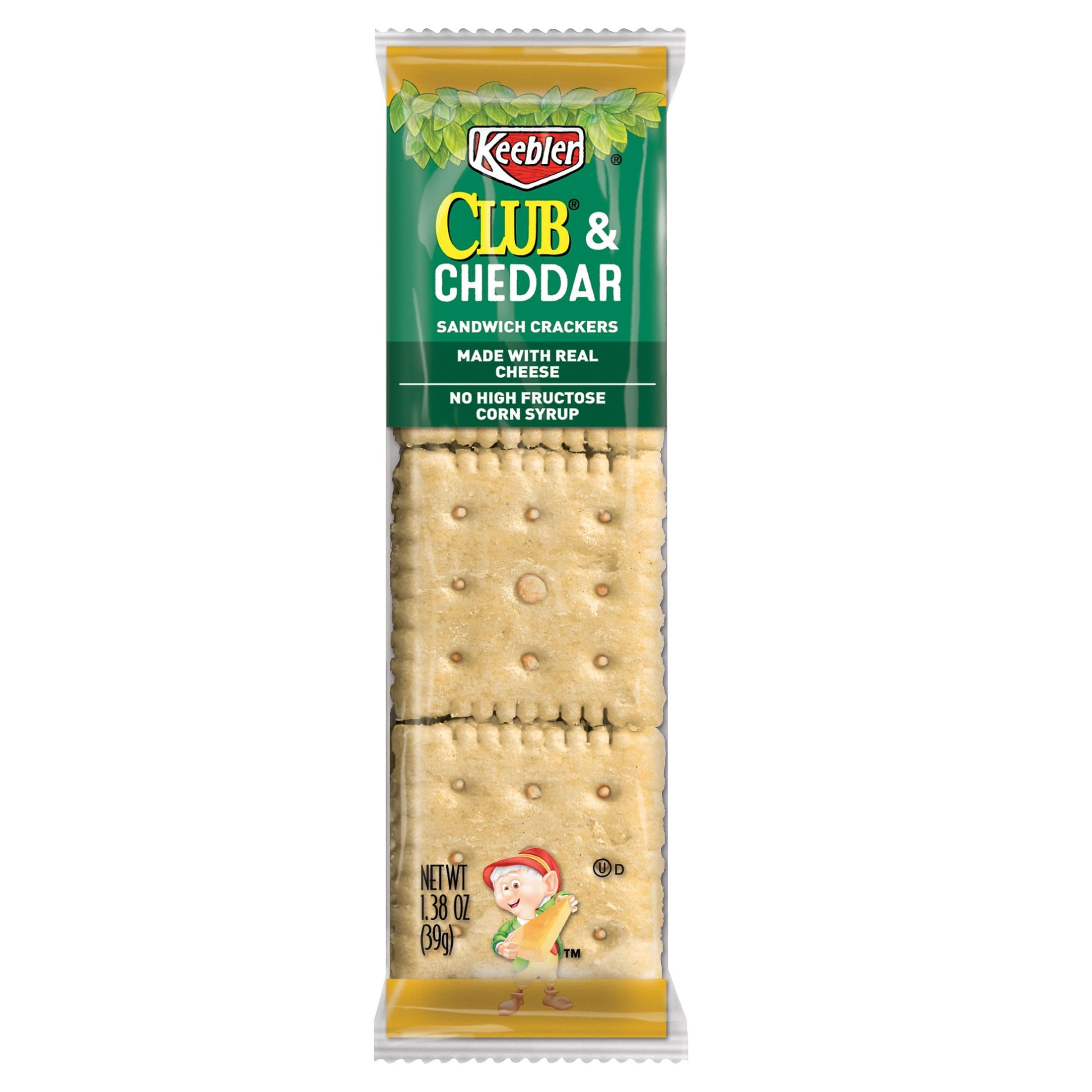 Keebler Sandwich Crackers - 96 Single Serve Packs with Club & Cheddar Cheese - Perfect for Lunch Boxes, School Snacks, Office Breaks & On-the-Go Treats