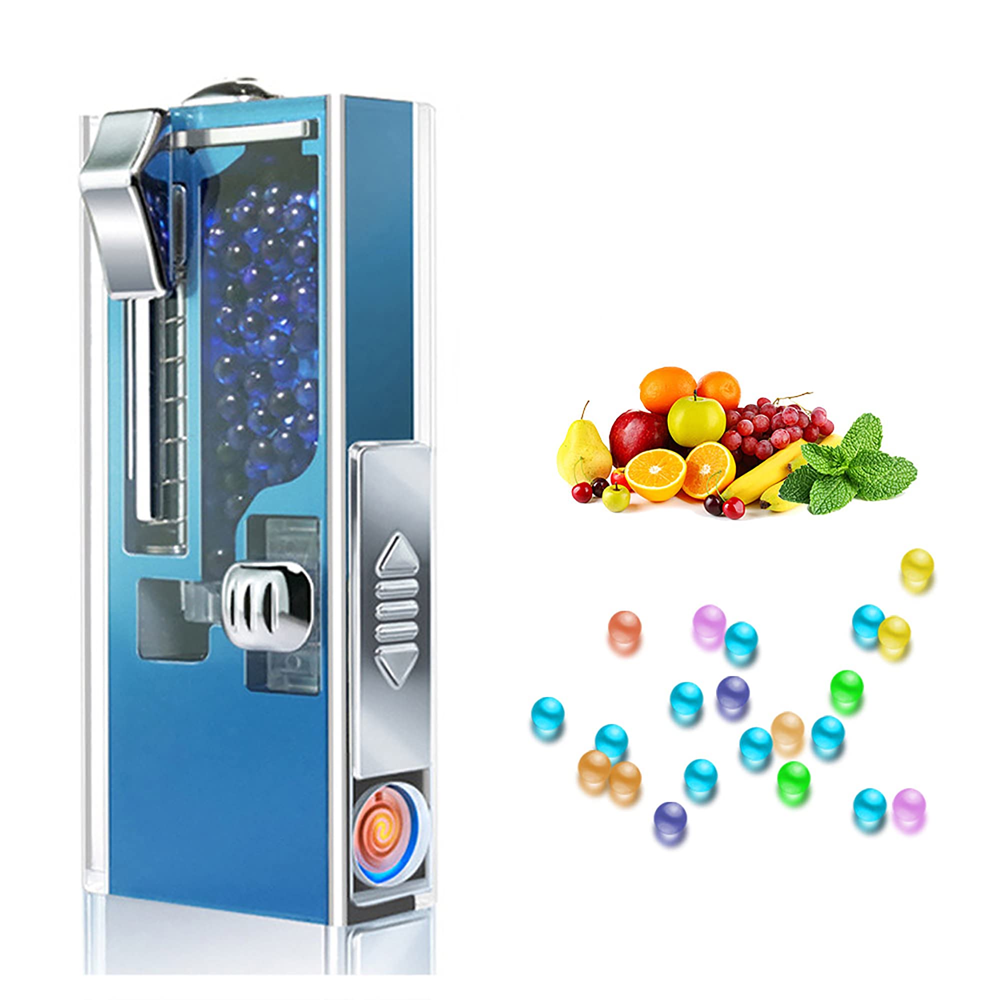 73HA73 Cigarette Filter Capsule Box with 400 Fruit-Flavored Pop Beads - Explosion Bead Filter for Smoking, Includes Lighter Pusher & Pop-up Smoke Ice Beads - Perfect for Parties, Travel, and Social Gatherings