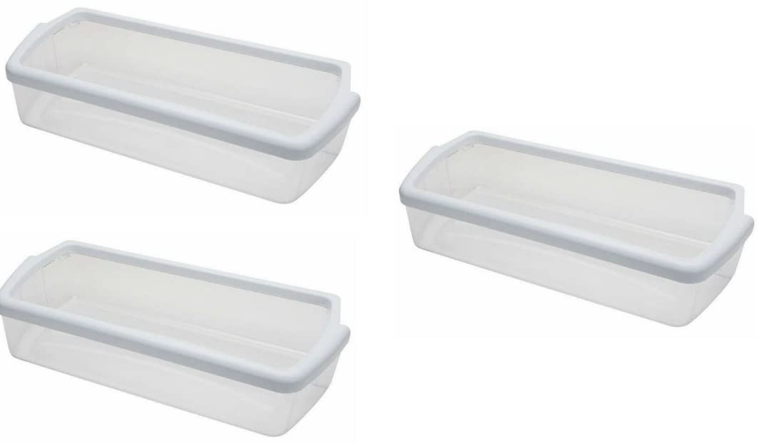 3-Pack W10321304 Refrigerator Door Shelf Bin Replacement for Whirlpool - Compatible with W10321304, 2171046, 2171047, 2179574, 2179575 - Perfect for Organizing Food and Beverages in Your Fridge