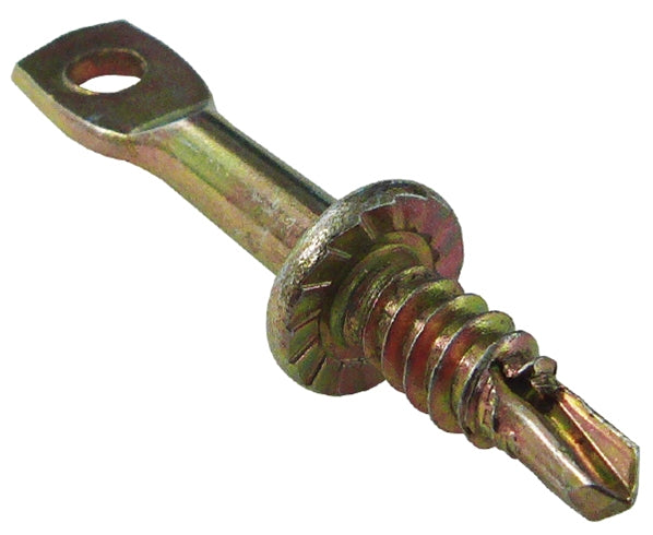 2in Eye Lag Screw with 1/4in Hole - Heavy Duty Sheet Metal Fasteners (100pc Box) - Perfect for Hanging, Securing & DIY Projects