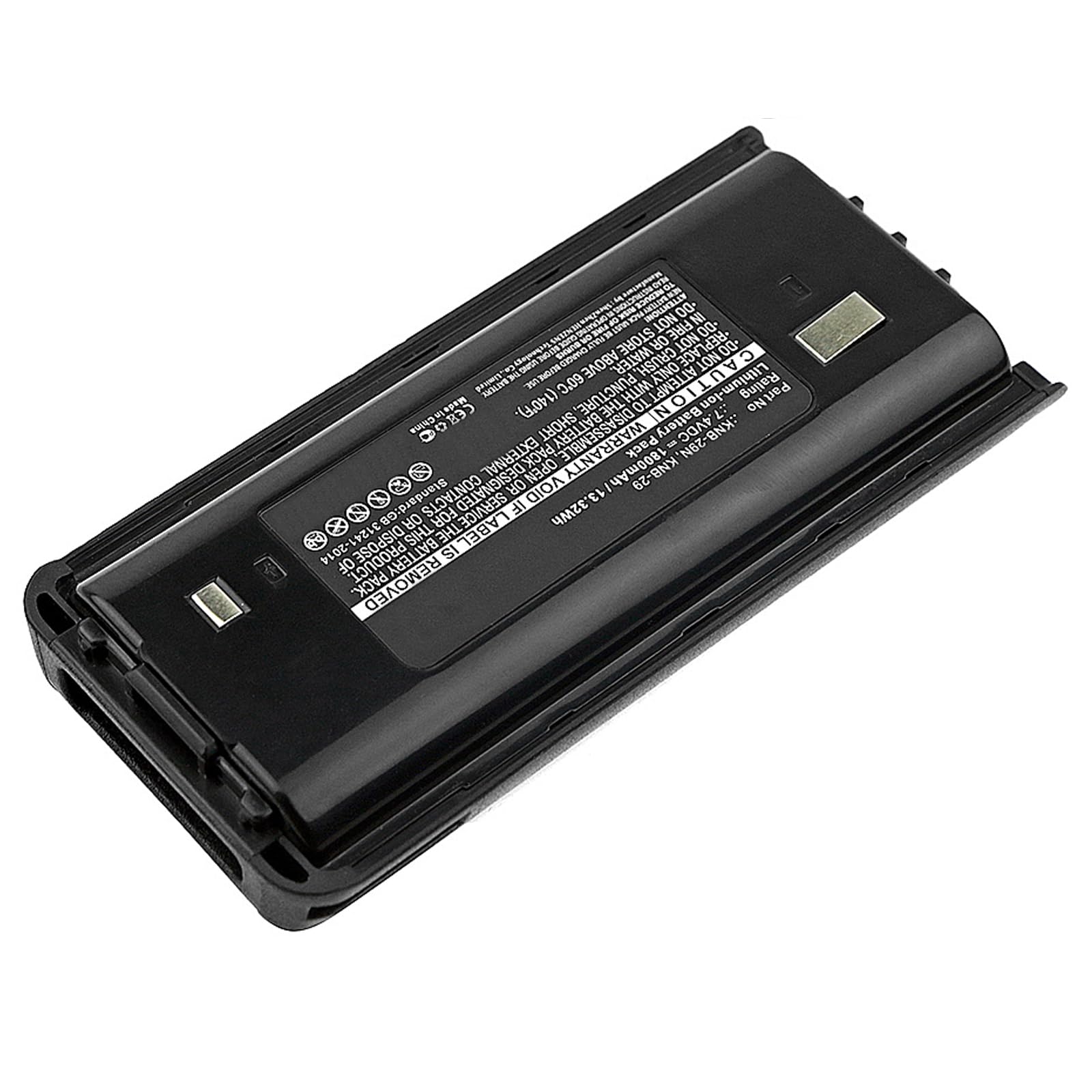 Synergy Digital 2-Way Radio Battery for Kenwood TK-3206M3 - 1800mAh Li-ion Replacement Battery (7.4V) - Compatible with KNB-29 Model - Perfect for Security, Construction & Outdoor Communication