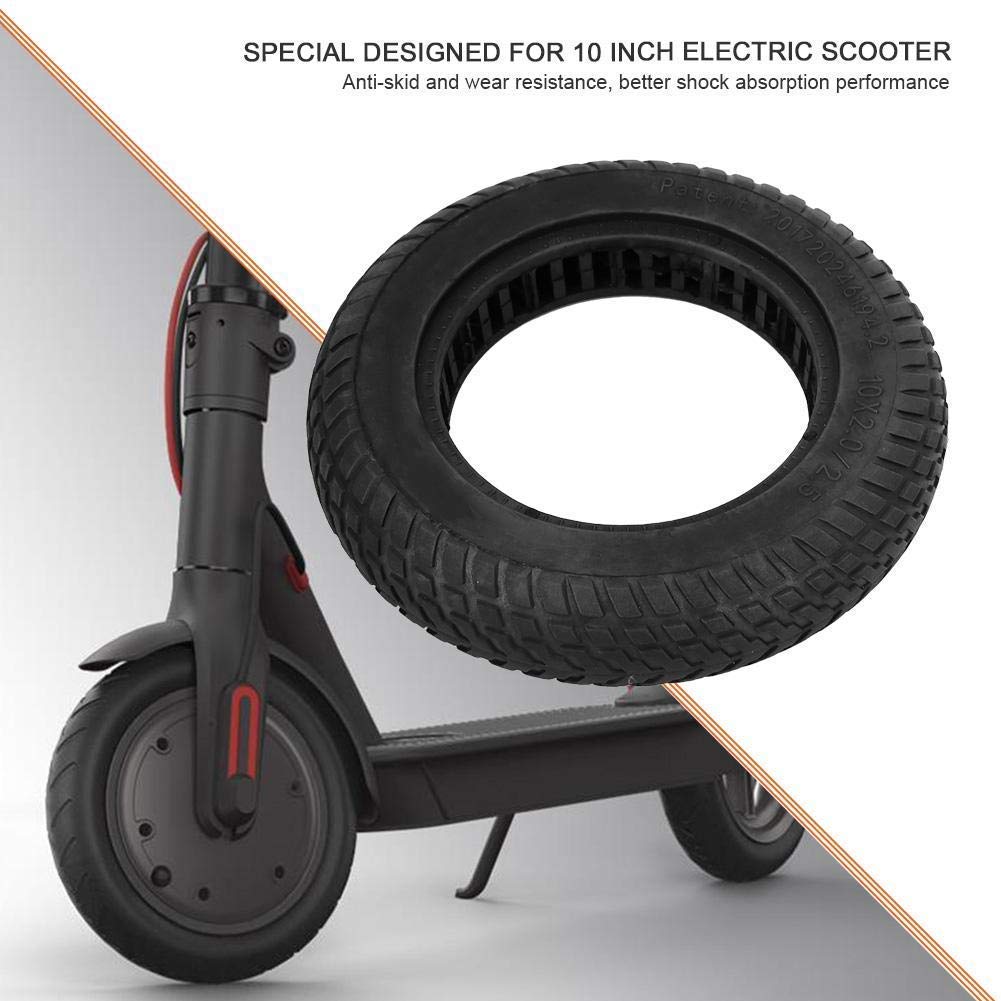 10 Inch Solid Tire for Electric Scooter - Puncture-Proof Replacement Tube for Front/Rear Wheels - Perfect for Commuting, Campus Travel & Urban Mobility