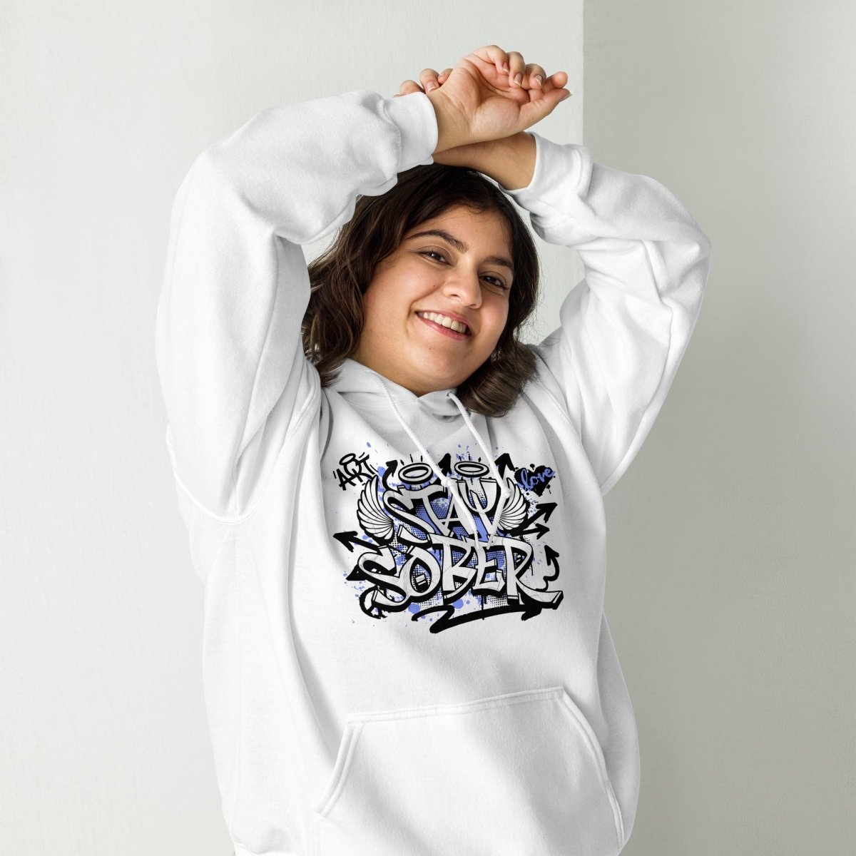 Stay Sober Unisex Hoodie - Timeless Commitment to Sobriety | Comfortable & Stylish Recovery Apparel for AA Meetings, Sober Living & Everyday Wear