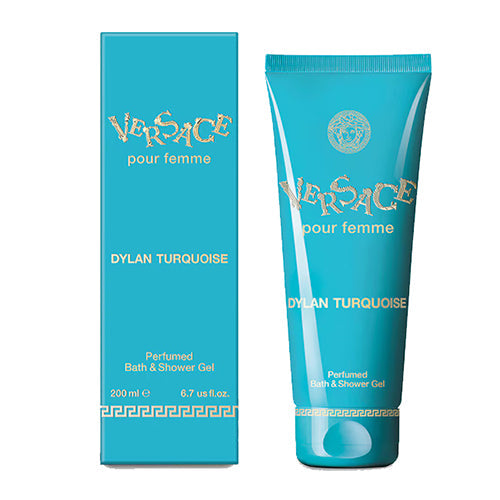 Versace Dylan Turquoise Shower Gel for Women - 6.7oz/200ml Luxury Body Wash with Refreshing Scent | Perfect for Daily Shower, Spa Day & Gift Giving