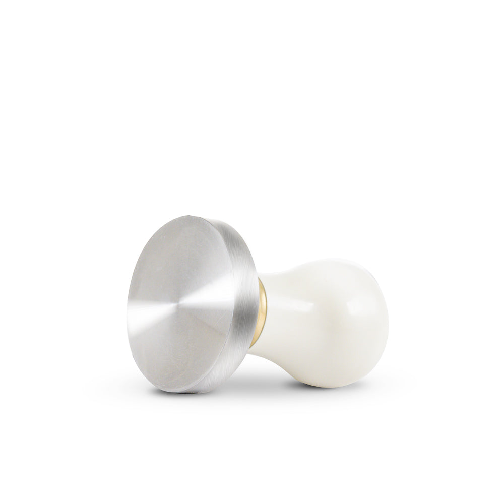 Premium 5-Piece Espresso Tamper Set in White - Perfect for Home Baristas & Coffee Shops | Durable & Ergonomic Coffee Press Tool for Espresso Machines