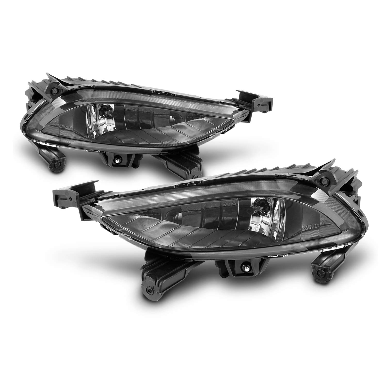 AKKON Smoked Bumper Fog Lights Kit for 2011-2014 Hyundai Sonata - Includes Switch, Bulbs & Wiring Harness - Perfect for Night Driving and Off-Road Adventures