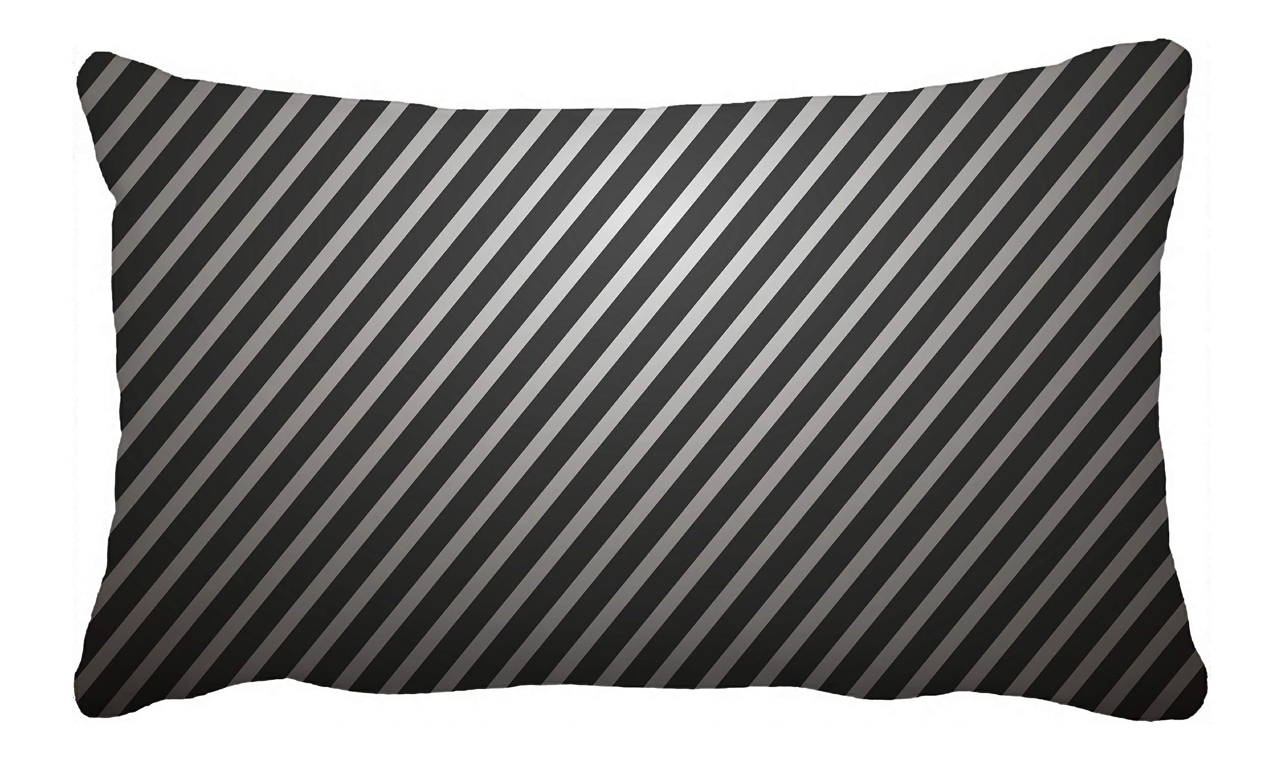 Diagonal Lines Pillow Case Cover 20x30 Inch - Modern Geometric Pattern Decorative Cushion Cover for Sofa, Bed, Living Room & Home Decor