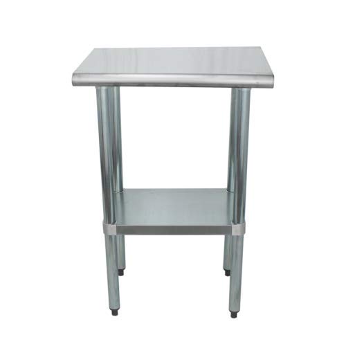 Stainless Steel Commercial Food Prep Table 18x24 Inches - Heavy Duty Kitchen Workstation for Restaurants, Catering & Food Processing