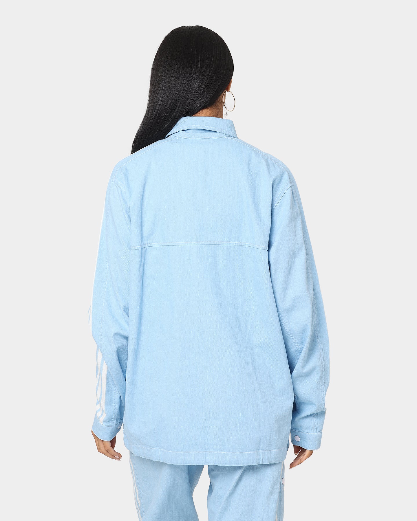 Adidas Denim Jacket for Men - Light Blue Wash Casual Jacket with Classic Logo | Perfect for Streetwear, Spring Outfits & Everyday Fashion