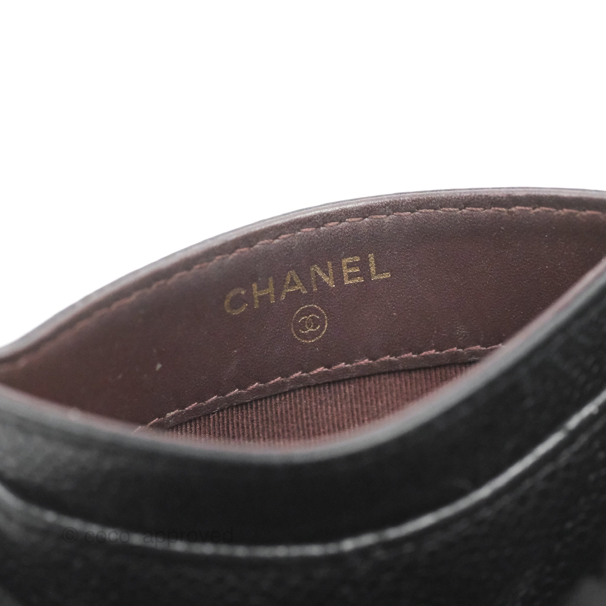 Chanel Classic Flat Card Holder in Black Caviar Leather with Gold Hardware - Luxury Wallet for Women, Perfect for Everyday Use & Gift Giving