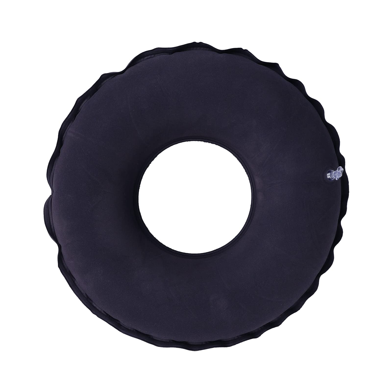 **Inflatable Seat Cushion for Tailbone Pain & Hemorrhoid Relief - Portable Donut Pillow for Office, Wheelchair, Travel - Includes Air Pump (Round) - Comfortable Support for Long Sitting, Driving & Post-Surgery Recovery**
