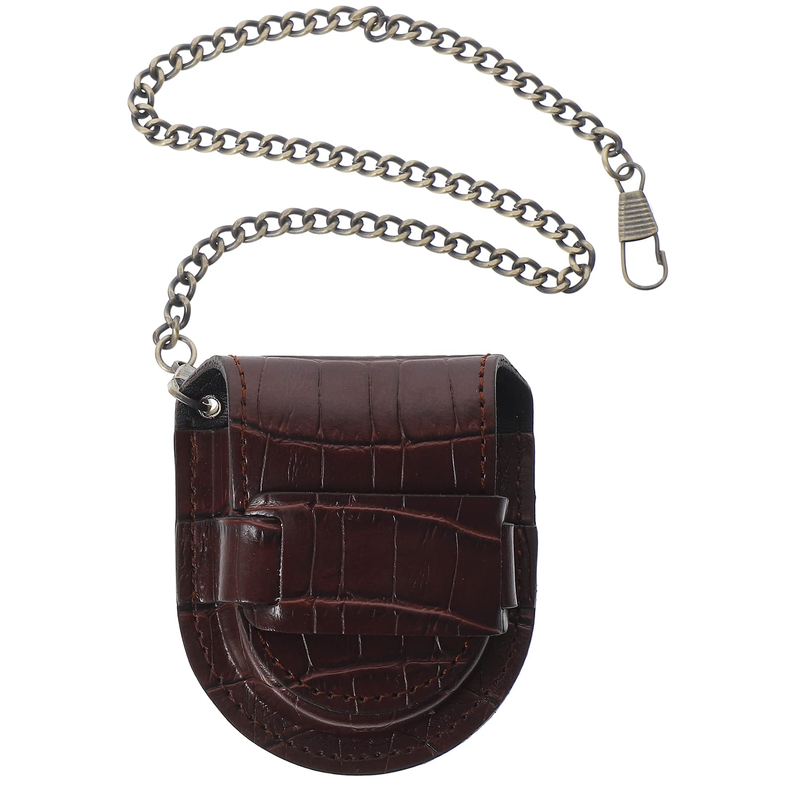 Vintage Leather Watch Roll Travel Case - Portable Grain Leather Watch Protector Holder for Men & Women - Perfect for Pocket Watch Storage, Display, and Travel Accessories