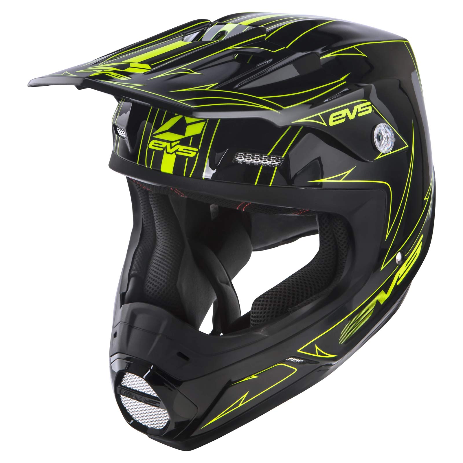 EVS Sports Off-Road Pinner Helmet (T5 Pinner) - Lightweight Motocross & Dirt Bike Helmet for Extreme Sports & Trail Riding