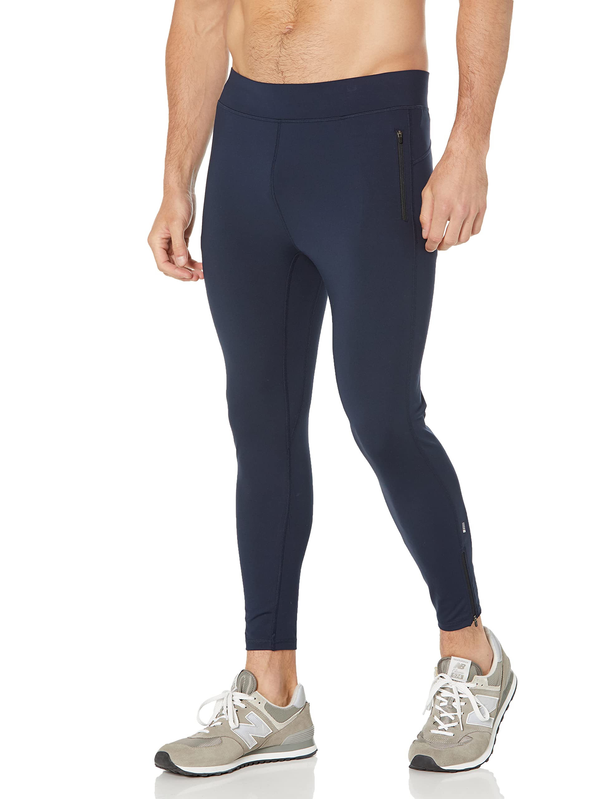 Amazon Essentials Men's Active Sculpt Tight Workout Pants - Comfortable Stretch Yoga Tights for Gym, Running & Fitness Training