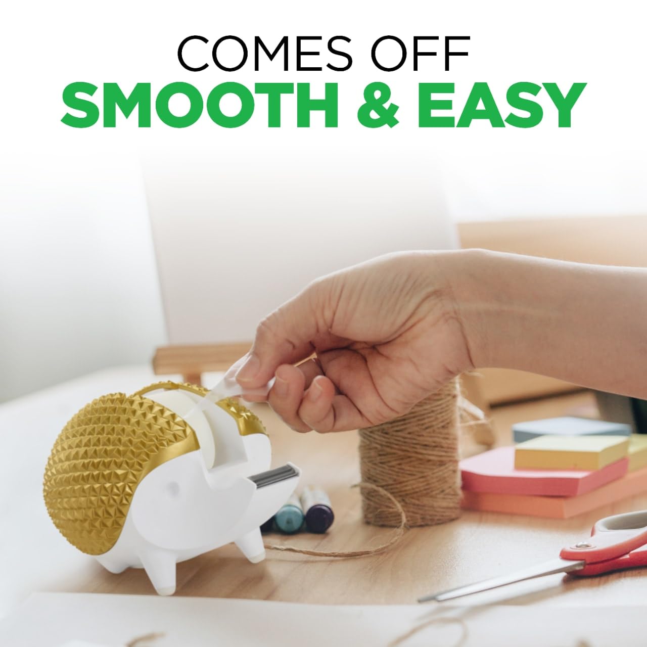 Scotch Hedgehog Tape Dispenser with 34 in x 350 in Tape Roll - Perfect for Gift Wrapping, Office Supplies, Crafting & Home Organization