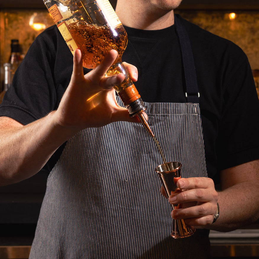 Premium Copper-Plated Wide Mouth Speed Pourer - Set of 3 for Liquor, Wine & Oil Bottles - Ideal for Bars, Restaurants & Home Bartending