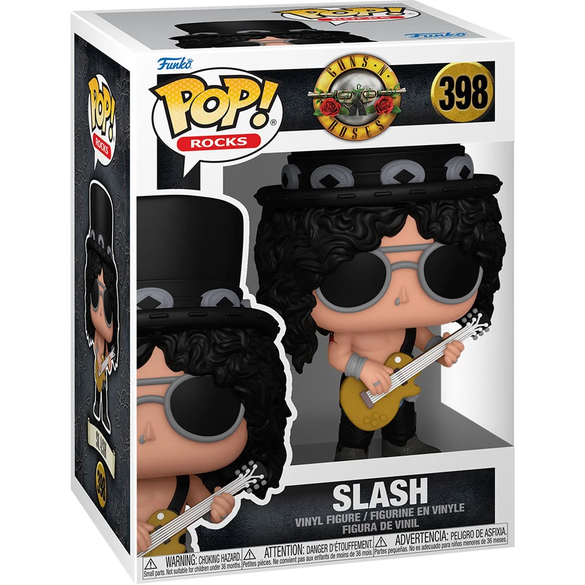 Guns N' Roses Slash 1990s Funko Pop! Vinyl Figure #398 - Collectible Rock Band Merchandise for Fans & Music Lovers