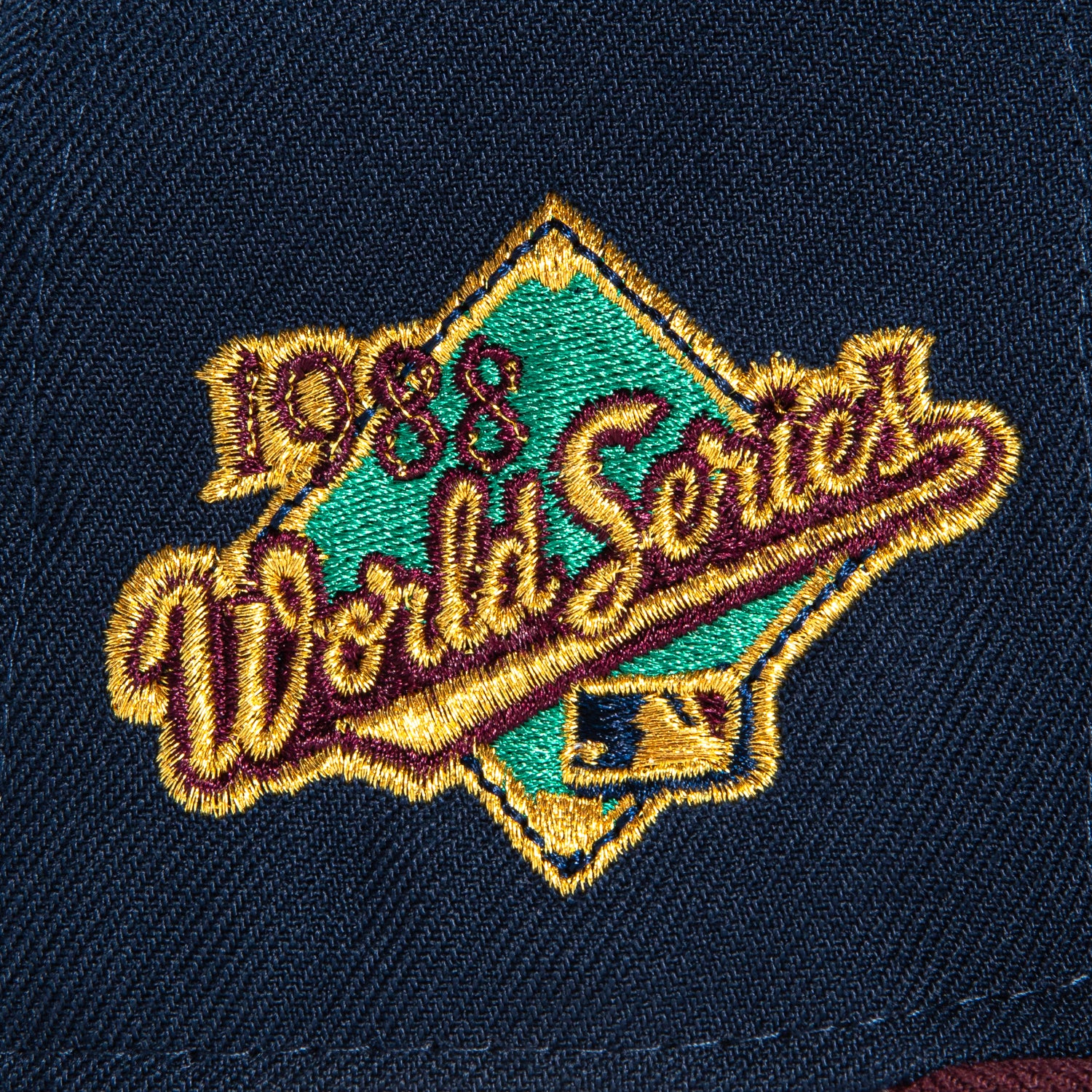 New Era 59Fifty Los Angeles Dodgers 1988 World Series Patch Snapback Hat - Navy & Maroon Color - Official MLB Baseball Cap for Men & Women - Perfect for Games, Collecting, and Streetwear Fashion