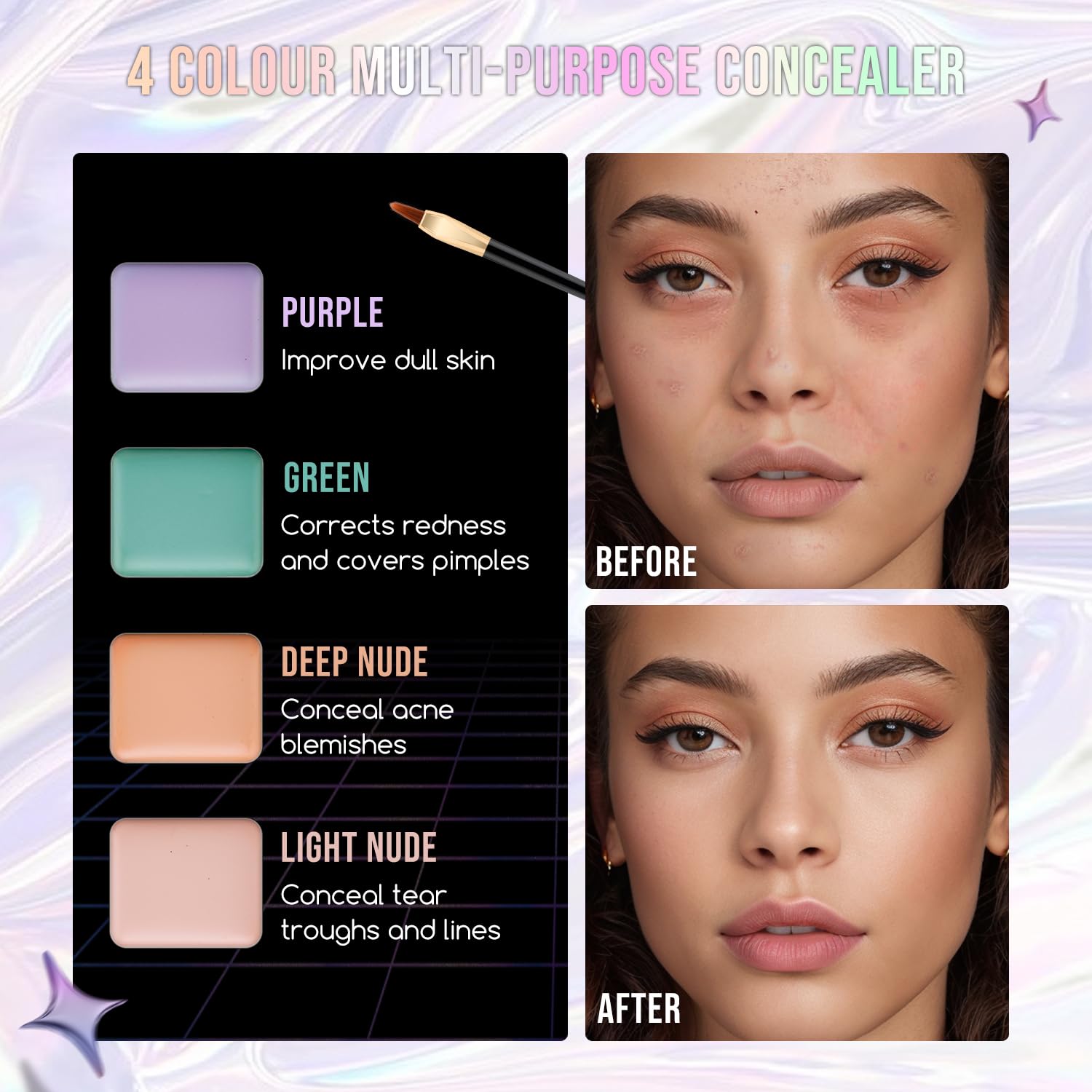 Teen Makeup Kit for Beginners - Eyeshadow, Blush, Lipgloss - Perfect Birthday Gift for Girls